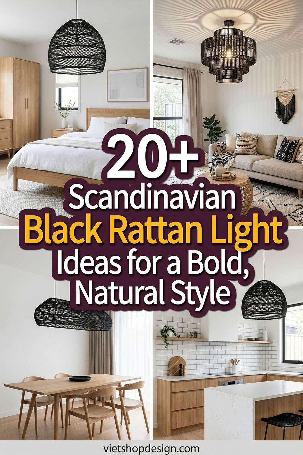Is Rattan Scandi 20+ Scandinavian Black Rattan Light Ideas for a Bold, Natural Style