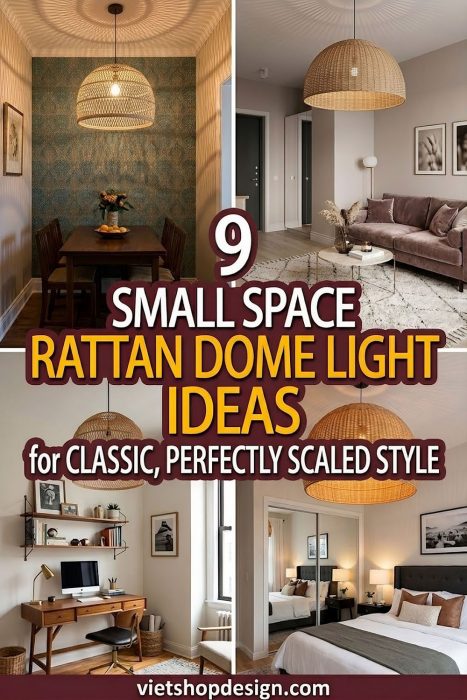Small Space Rattan Dome Light Ideas For Classic, Perfectly Scaled Style