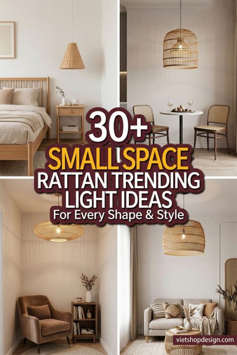 Small Space Trending Rattan Light Ideas For Every Shape & Style