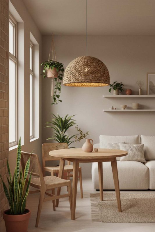 Small Space Water Hyacinth Hanging Light - Small But Mighty