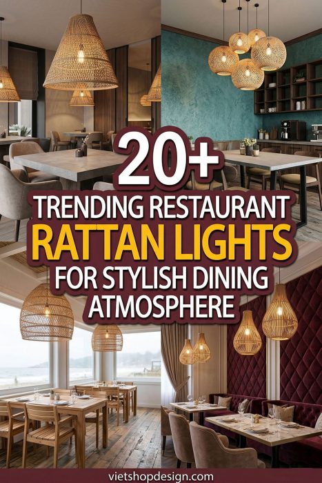 Trending Restaurant Rattan Lights For Stylish Dining Atmosphere