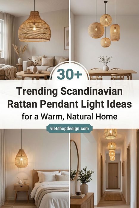 Trending Scandinavian Rattan Pendant Light Ideas For A Warm, Natural Home