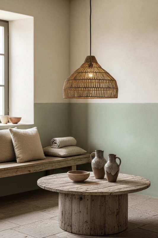 Wabi Sabi Bell Shape Hemp Rope Pendant Light - Timeless Simplicity
