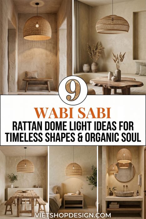Wabi Sabi Rattan Dome Light Ideas For Timeless Shapes & Organic Soul