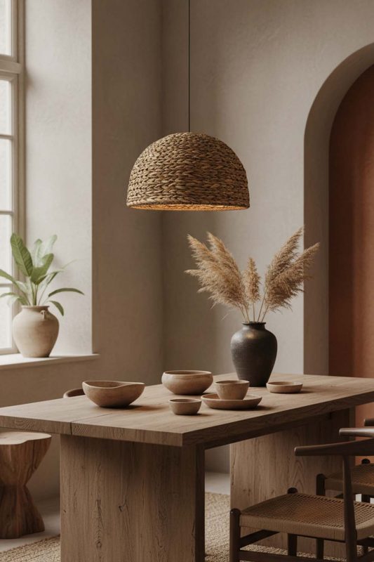 Wabi Sabi Water Hyacinth Hanging Light - Calm & Organic