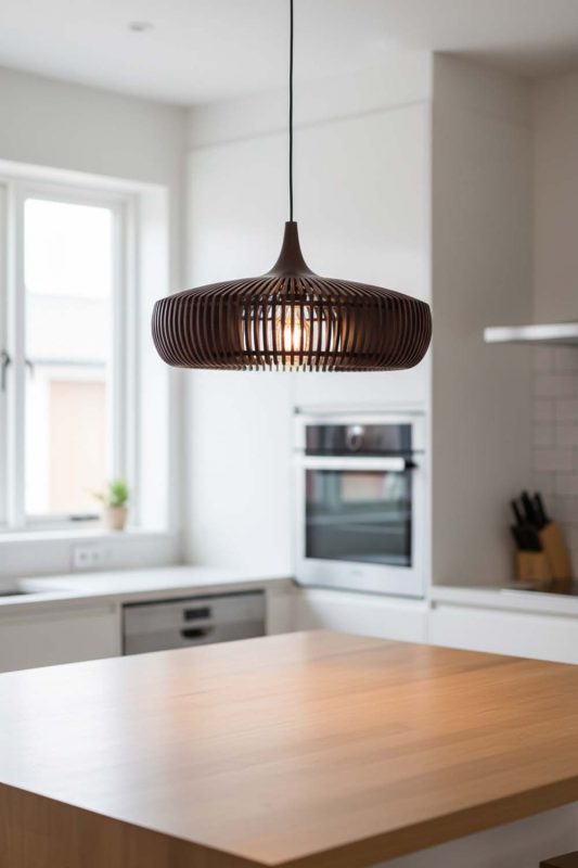 Kitchen Island Coffee Bentwood Pendant Light - Practical & Beautiful