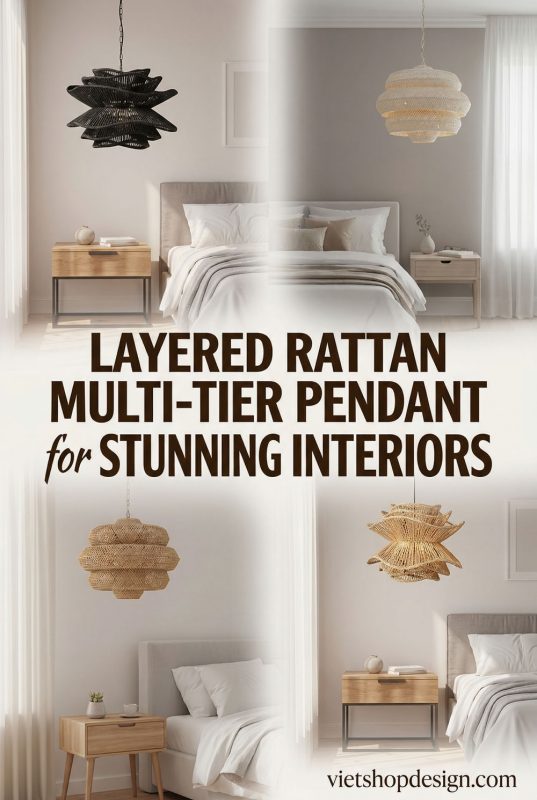 Layered Rattan Multi-tier Pendant Lights For Stunning Interiors
