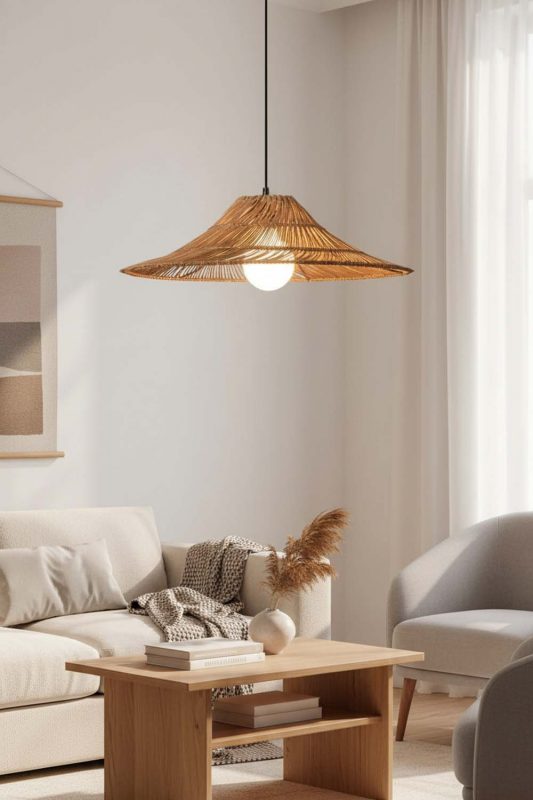Living Table Loft Rattan Pendant Light - Warm & Peaceful