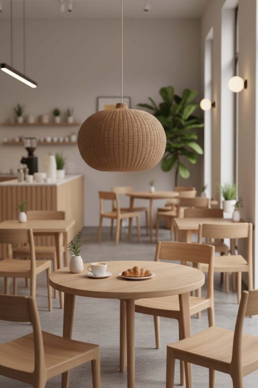 Restaurant Table Galaxy Round Pendant Light - Cozy Fine Dining