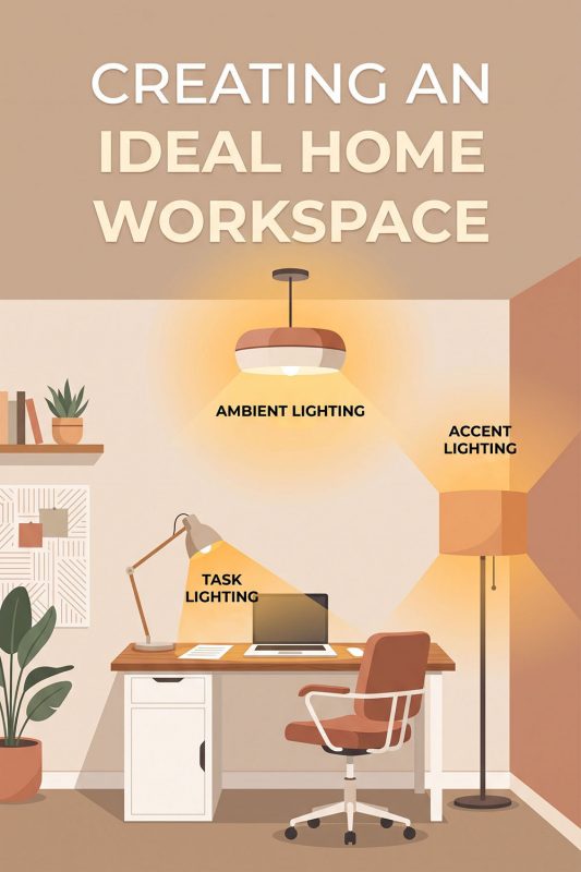 Creating an Ideal Home Workspace - Ambient, Task & Accent Lighting Layers