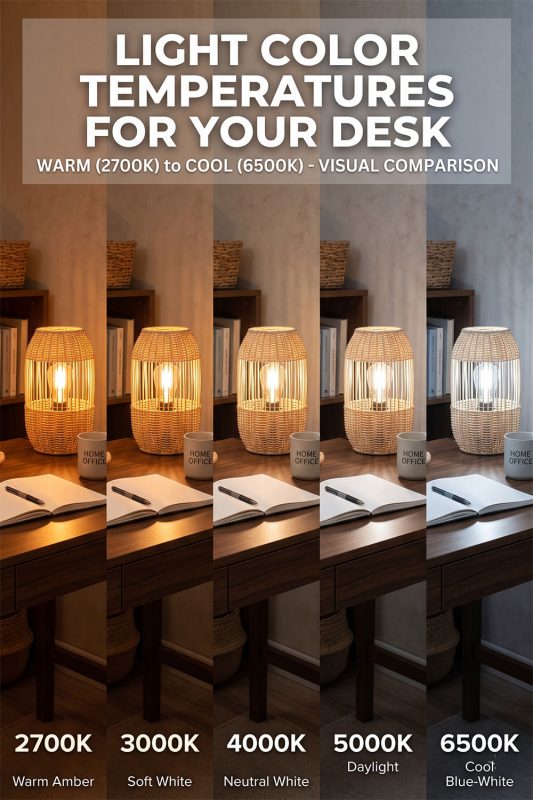 Light Color Temperature Guide for Your Desk - 2700K to 6500K Explained