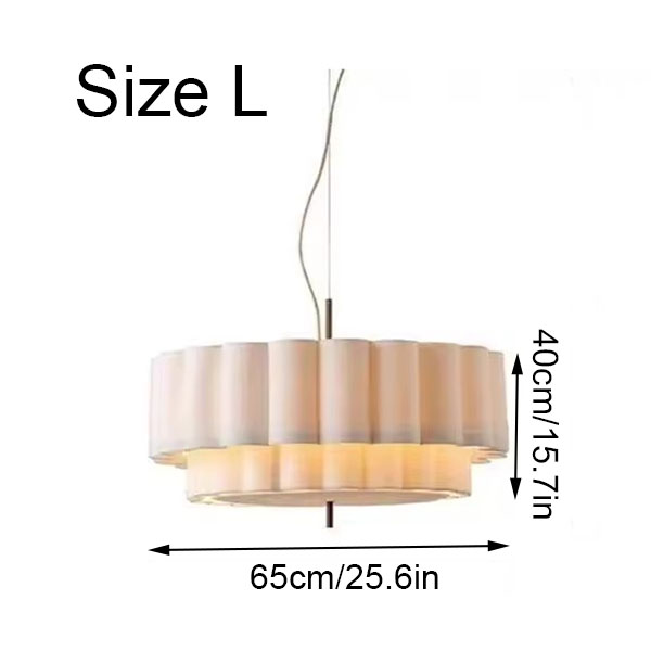 Modern Fabric Plum Blossom Pendant Light Size L