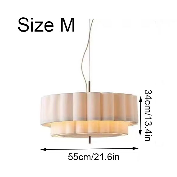 Modern Fabric Plum Blossom Pendant Light Size M