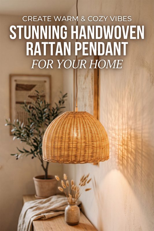 Stunning Handwoven Rattan Pendant Light Ideas for Your Home Office