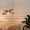 Wabi Sabi Wicker Double Wing Pendant Light Living Room Decor