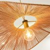 Wabi Sabi Wicker Single Wing Pendant Light Woven Detail