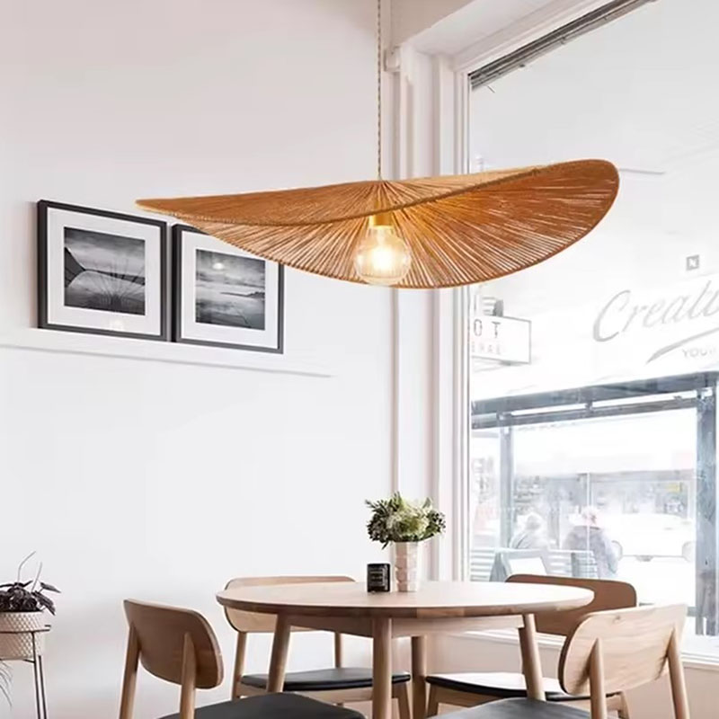 Wabi Sabi Wicker Wing Pendant Light Dining Cafe Decor