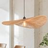 Wabi Sabi Wicker Wing Pendant Light Natural Sunlight Decor