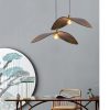 Wabi Sabi Wing Wood Pendant Light Japandi Dining Room Decor