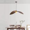 Wabi Sabi Wing Wood Pendant Light Minimalist Dining Nook