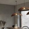 Wabi Sabi Wing Wood Pendant Light Modern Minimalist Dining Room