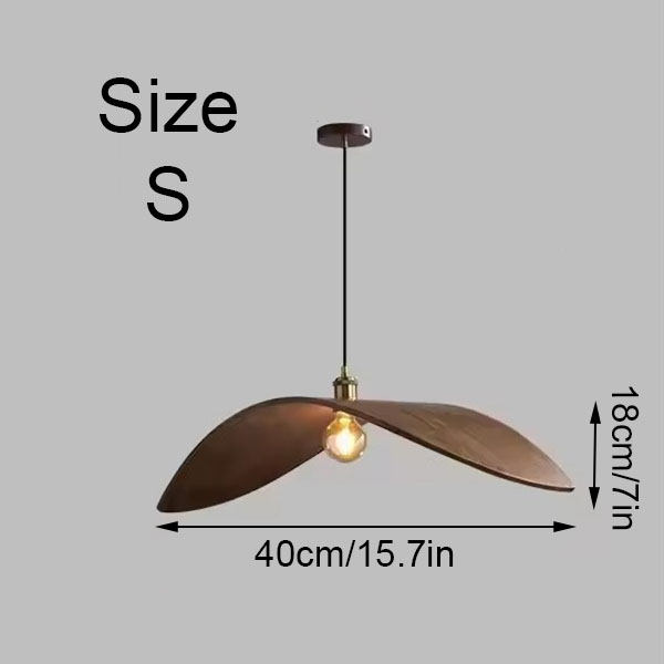 Wabi Sabi Wing Wood Pendant Light Size S