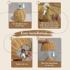 Easy Installation Guide Woven Rattan Table Lamp Assembly