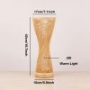 Handwoven Bamboo Table Lamp Wicker Light Fixture Size Chart 42cm