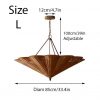 Rattan Umbrella Pendant Light Size Chart Large D 85cm