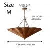 Rattan Umbrella Pendant Light Size Chart Medium D 65cm