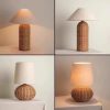 Vintage Rattan Table Lamp Style A and Style B Comparison Grid