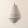 Wabi sabi Gray Fabric Cone Pendant Light Product Photo White Background