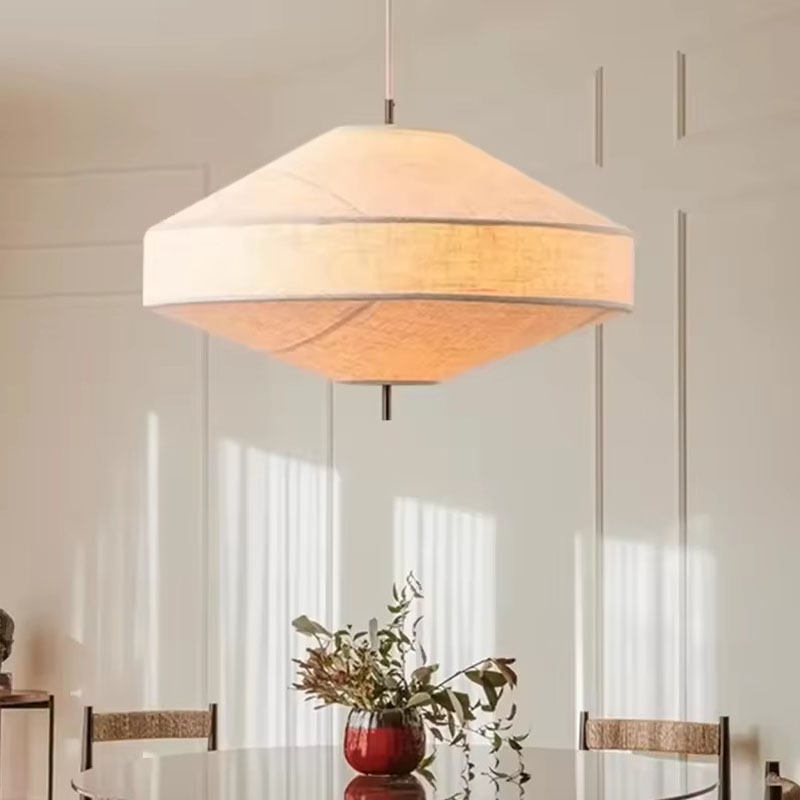 Wabi sabi UFO Lantern Pendant Light Warm Glow Dining Room Ceiling Fixture