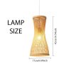 Woven Bamboo Pendant Lamps Japanese Style Weaving Lampshade Size Chart 17cm